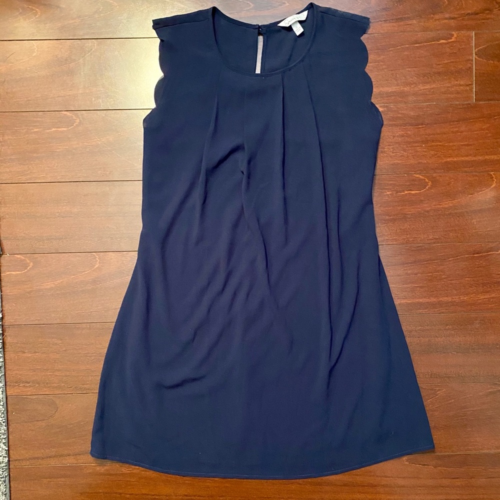 Navy blue shift dress